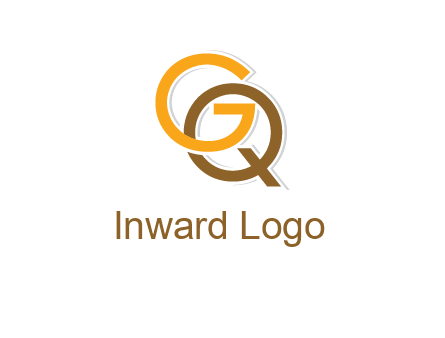 letter G overlapping letter Q