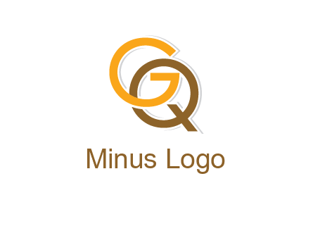 letter G overlapping letter Q