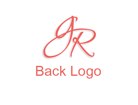script font letter GR