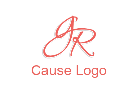 script font letter GR
