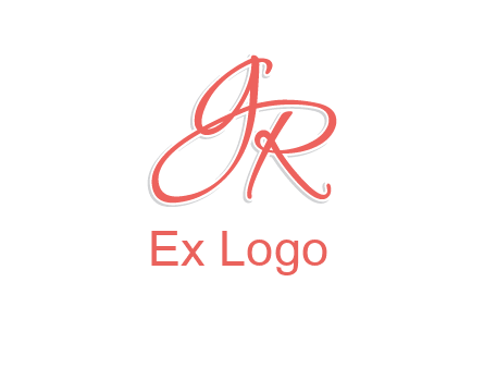 script font letter GR