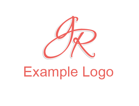 script font letter GR