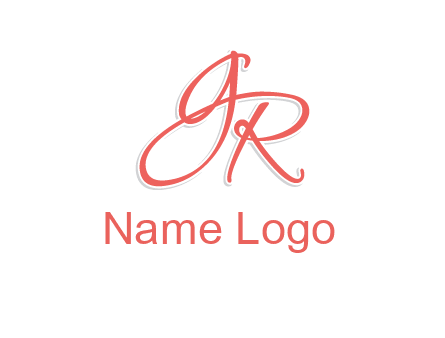 script font letter GR