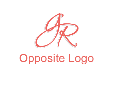 script font letter GR