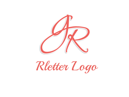 script font letter GR