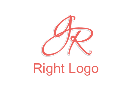 script font letter GR
