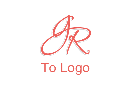 script font letter GR