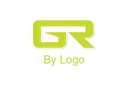 letter G forming letter R joined together