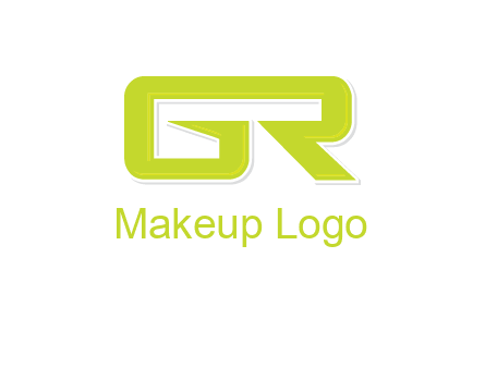 letter G forming letter R joined together