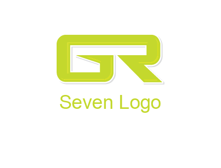 letter G forming letter R joined together