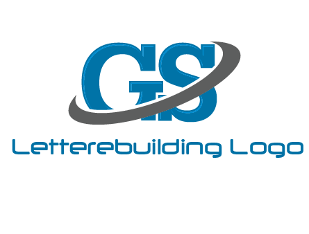 Swoosh around letters GS logo