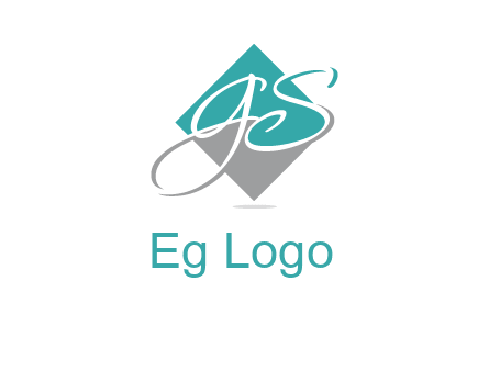 Letters G and S are in the diamond logo