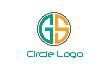 Letters G and S are in a circle logo