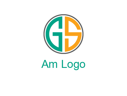 Letters G and S are in a circle logo