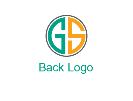 Letters G and S are in a circle logo