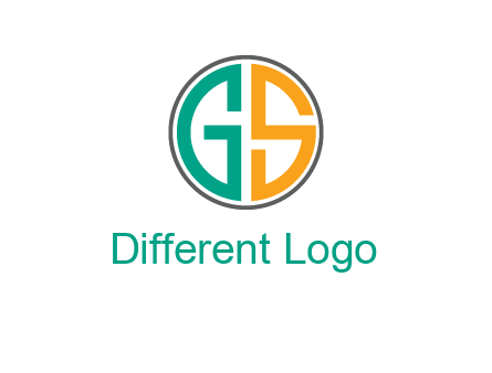 Letters G and S are in a circle logo
