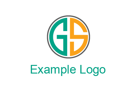 Letters G and S are in a circle logo