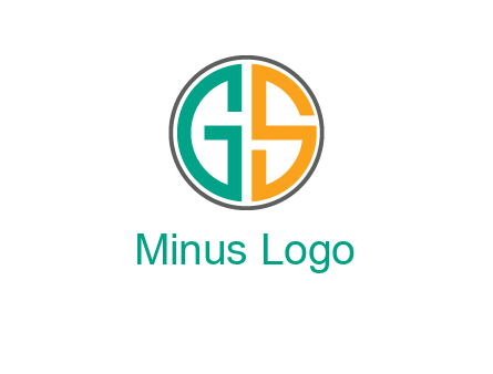 Letters G and S are in a circle logo