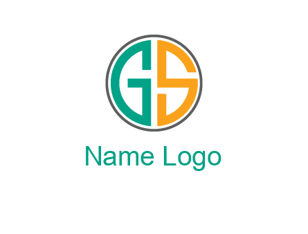 Letters G and S are in a circle logo