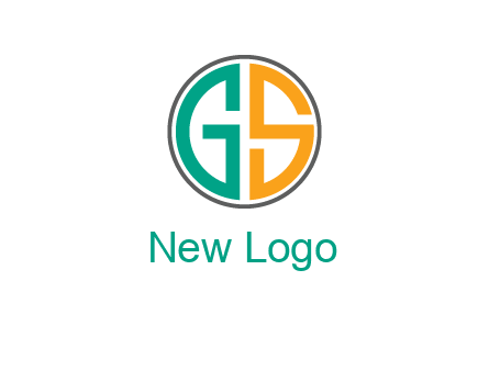 Letters G and S are in a circle logo