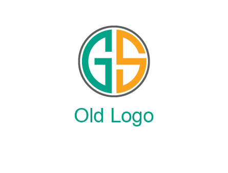 Letters G and S are in a circle logo