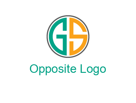 Letters G and S are in a circle logo