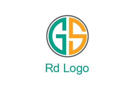 Letters G and S are in a circle logo