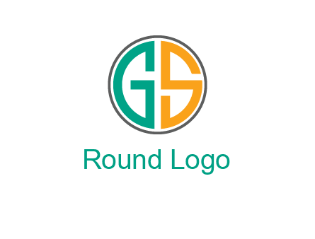 Letters G and S are in a circle logo