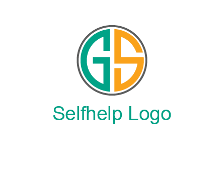 Letters G and S are in a circle logo