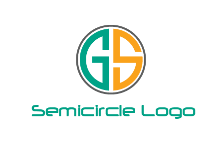 Letters G and S are in a circle logo