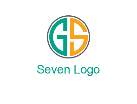Letters G and S are in a circle logo