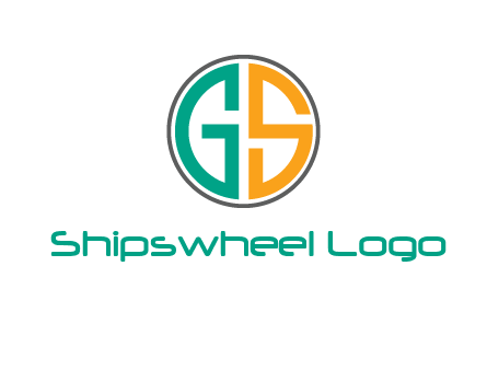 Letters G and S are in a circle logo