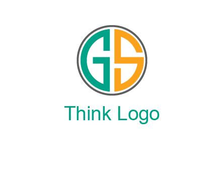 Letters G and S are in a circle logo