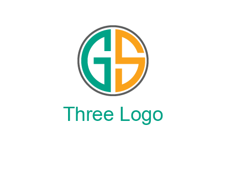 Letters G and S are in a circle logo