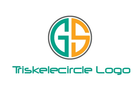 Letters G and S are in a circle logo