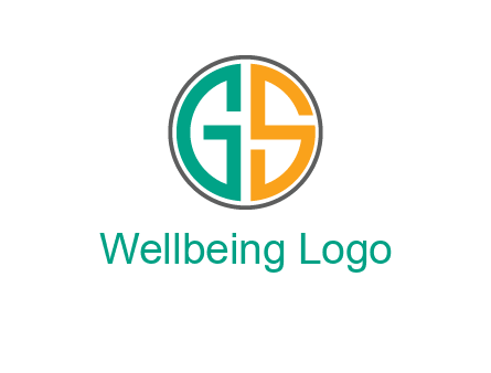 Letters G and S are in a circle logo