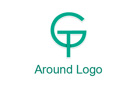 letter G forming letter T