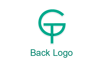 letter G forming letter T