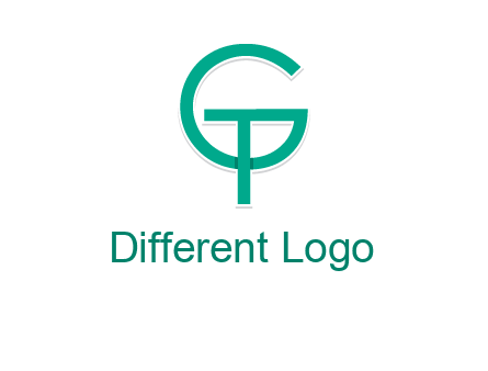 letter G forming letter T