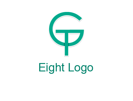 letter G forming letter T