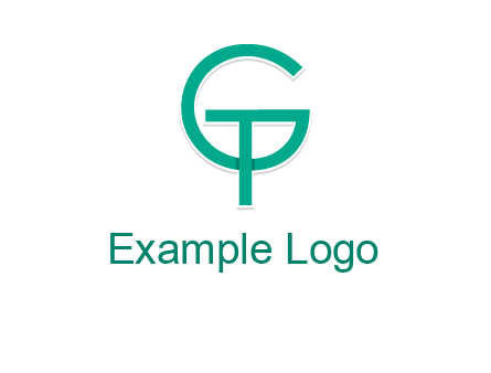letter G forming letter T