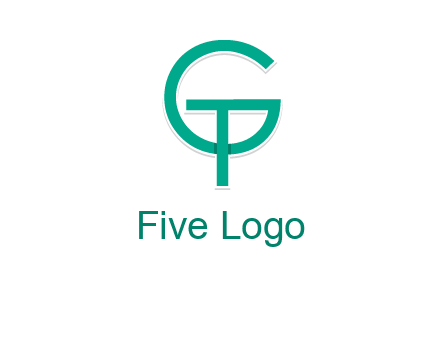 letter G forming letter T