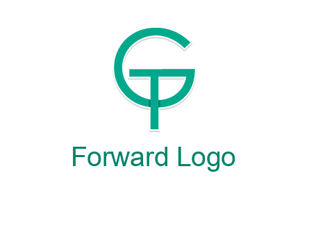 letter G forming letter T