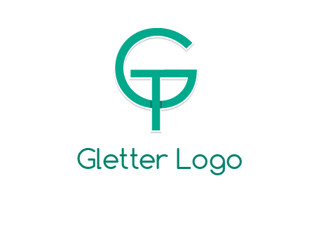 letter G forming letter T