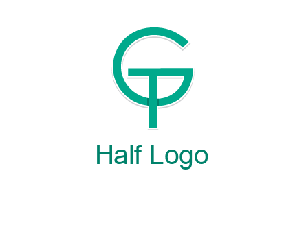 letter G forming letter T