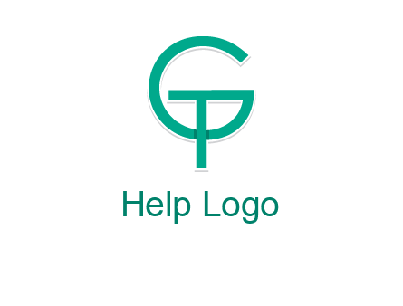 letter G forming letter T