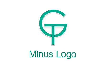 letter G forming letter T