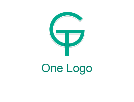 letter G forming letter T