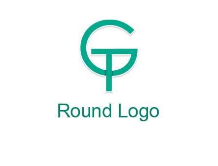 letter G forming letter T