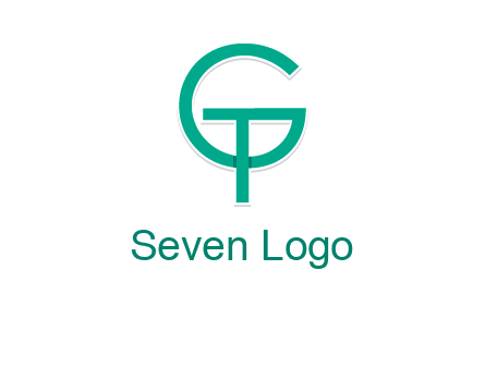 letter G forming letter T